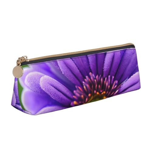 Lila Lavendel Blume Druck PVC Geldbörse Geld Tasche Make-up Tasche Tasche Reißverschluss Bürobedarf Frauen Männer, Weiß, One Size, Weiß, One Size, Einfach von ZHAOLQ