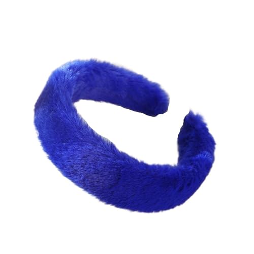 Stirnband 2 stücke Haarbänder Haar Hoop Frauen Elegante Haar Zubehör Stirnbänder Weiche Breiten Kopfbedeckung Mädchen Party Headware Winter Stirnband(Blue) von ZHAOQIN