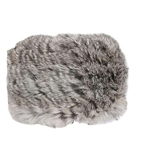 Stirnband 2 stücke Winter Warme Plüsch Haarband Haar Bands Outdoor Ohr Headwrap Leere Top Hut Breite Kante Plüsch Stirnband Winter Stirnband(Grey) von ZHAOQIN