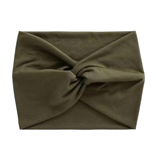 Stirnband 3 stücke Breites Elastisches Stirnband Haarband Pilates Yoga Fitness Laufen Radfahren Schweißband Turban Make-Up Haar Hoop Make-Up Headwrap for Frauen Winter Stirnband(Deep Green) von ZHAOQIN