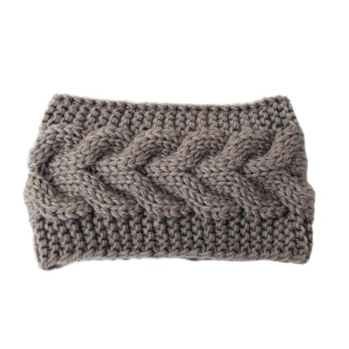 Stirnband 3 stücke Frauen Stirnband Einfarbig Elastische Haar Bands Twisted Gestrickte Turban Headwrap Winter Mädchen Haarband Haar Zubehör Winter Stirnband(Brown H) von ZHAOQIN