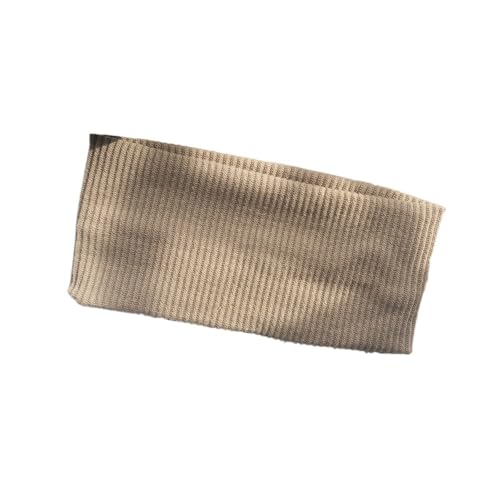 Stirnband 3 stücke Herbst Winter Breite Seite Gestrickte Stirnband for Frauen Mädchen Einfache Universelle Einfarbig Gesicht Waschen Yoga Sport Elastische haar Bands Winter Stirnband(Beige) von ZHAOQIN