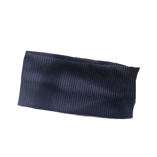 Stirnband 3 stücke Herbst Winter Breite Seite Gestrickte Stirnband for Frauen Mädchen Einfache Universelle Einfarbig Gesicht Waschen Yoga Sport Elastische haar Bands Winter Stirnband(Deep blue) von ZHAOQIN
