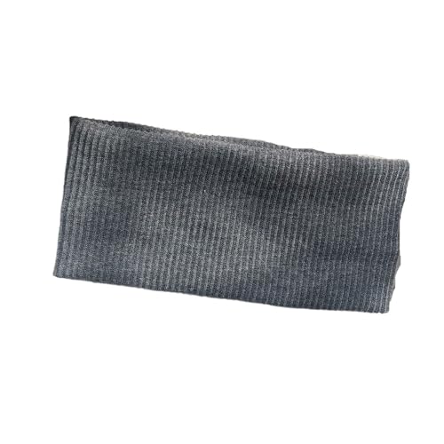 Stirnband 3 stücke Herbst Winter Breite Seite Gestrickte Stirnband for Frauen Mädchen Einfache Universelle Einfarbig Gesicht Waschen Yoga Sport Elastische haar Bands Winter Stirnband(Grey) von ZHAOQIN