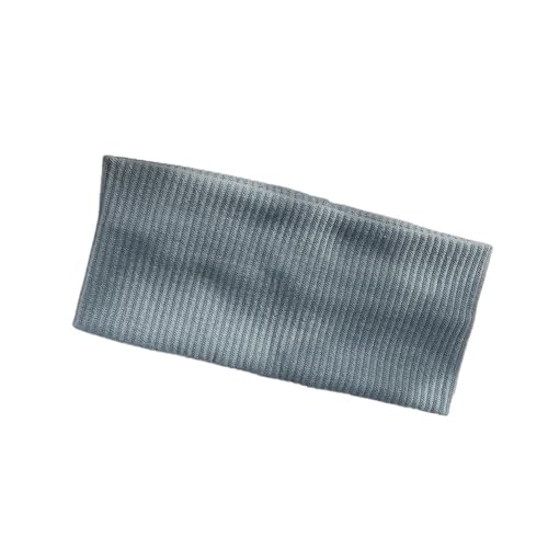 Stirnband 3 stücke Herbst Winter Breite Seite Gestrickte Stirnband for Frauen Mädchen Einfache Universelle Einfarbig Gesicht Waschen Yoga Sport Elastische haar Bands Winter Stirnband(Light blue) von ZHAOQIN