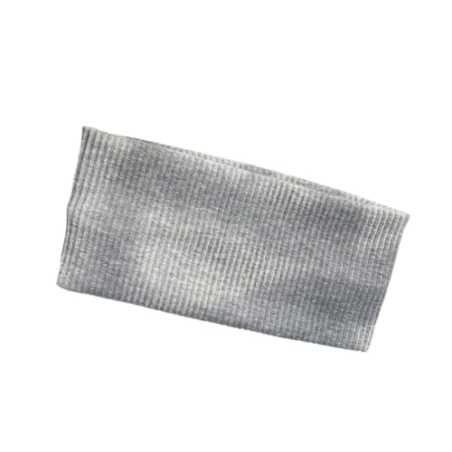 Stirnband 3 stücke Herbst Winter Breite Seite Gestrickte Stirnband for Frauen Mädchen Einfache Universelle Einfarbig Gesicht Waschen Yoga Sport Elastische haar Bands Winter Stirnband(Light grey) von ZHAOQIN