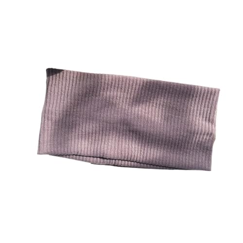 Stirnband 3 stücke Herbst Winter Breite Seite Gestrickte Stirnband for Frauen Mädchen Einfache Universelle Einfarbig Gesicht Waschen Yoga Sport Elastische haar Bands Winter Stirnband(Purple) von ZHAOQIN