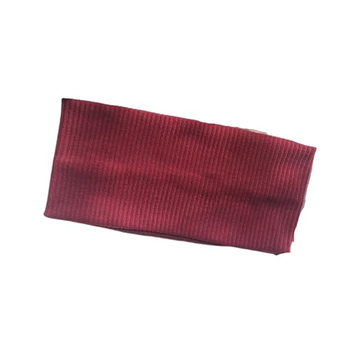 Stirnband 3 stücke Herbst Winter Breite Seite Gestrickte Stirnband for Frauen Mädchen Einfache Universelle Einfarbig Gesicht Waschen Yoga Sport Elastische haar Bands Winter Stirnband(Red) von ZHAOQIN
