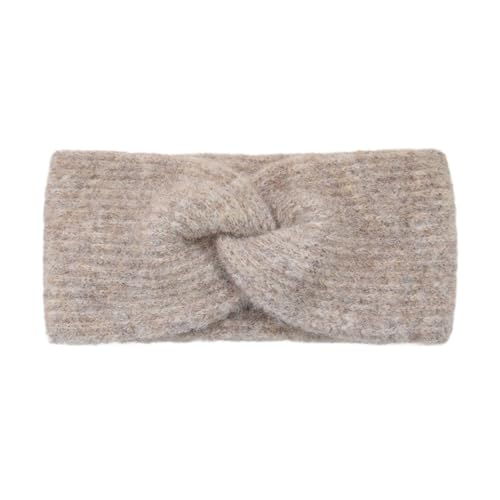 Stirnband 3 stücke Weiche Glatte Quer Knoten Stirnband Frauen Kopf Band Herbst Winter Ohr Wärmer Verdicken Breite Haar Bands Zubehör Winter Stirnband(Light Khaki) von ZHAOQIN