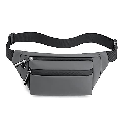 Bauchtasche Mann Frau Taille Tasche Fanny Pack Brust Pack Outdoor Umhängetasche Qualität Gürtel Taschen Hüfte Taille Packs(Gray) von ZHAOSHIXU