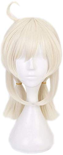 ZHAOSJ Genshin Impact Klee Cosplay Perücke, Kurze Pferdeschwänze mit Pony für Halloween-Weihnachtsparty-Kostüm, Hellblond ZHAOSJ Genshin Impact Klee Cosplay Perücke, Kurze Pferdeschwänze mit Pony für Halloween-Weihnachtsparty-Kostüm, Hellblond von ZHAOSJ