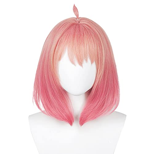 ZHAOSJ Spy Anya Forger Cosplay-Perücke für Frauen, kurzes rosafarbenes Bob-Haar mit Pony ZHAOSJ Spy Anya Forger Cosplay-Perücke für Frauen, kurzes rosafarbenes Bob-Haar mit Pony von ZHAOSJ
