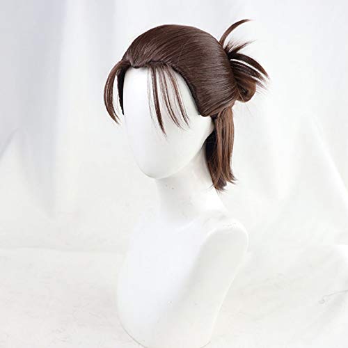 ZHAOSJ Zurückgebundene Eren Jaeger Yeager Cosplay Perücke Dunkelbraun für Herren Halloween Kostümparty ZHAOSJ Zurückgebundene Eren Jaeger Yeager Cosplay Perücke Dunkelbraun für Herren Halloween Kostümparty von ZHAOSJ