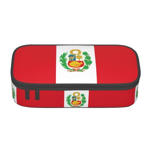 ZHAOUR Federmäppchen mit Aufdruck "Merry Christmas" – Mehrzweck-Organizer – strapazierfähiges Oxford-Gewebe, mehrere Fächer, Flagge Perus, Einheitsgröße, Schulranzen ZHAOUR Federmäppchen mit Aufdruck "Merry Christmas" – Mehrzweck-Organizer – strapazierfähiges Oxford-Gewebe, mehrere Fächer, Flagge Perus, Einheitsgröße, Schulranzen von ZHAOUR