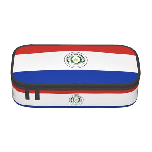 ZHAOUR Federmäppchen mit Aufdruck "Merry Christmas" – Mehrzweck-Organizer – strapazierfähiges Oxford-Gewebe, mehrere Fächer, Flagge von Paraguay, Einheitsgröße, Schulranzen ZHAOUR Federmäppchen mit Aufdruck "Merry Christmas" – Mehrzweck-Organizer – strapazierfähiges Oxford-Gewebe, mehrere Fächer, Flagge von Paraguay, Einheitsgröße, Schulranzen von ZHAOUR