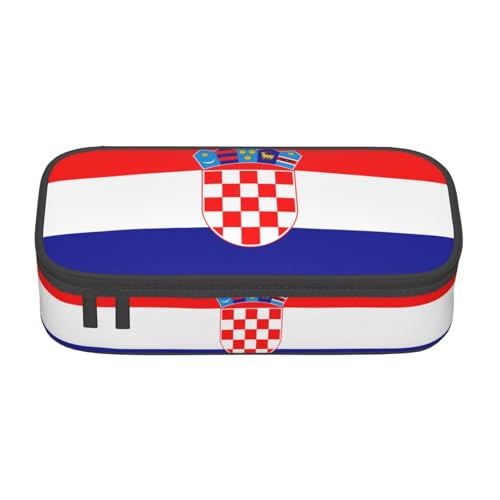 ZHAOUR Federmäppchen mit Flagge der Republik Kroatien, Volldruck-Design, Mehrzweck-Organizer, strapazierfähiges Oxford-Gewebe, mehrere Fächer, Flagge der Republik Kroatien, Einheitsgröße, Schulranzen ZHAOUR Federmäppchen mit Flagge der Republik Kroatien, Volldruck-Design, Mehrzweck-Organizer, strapazierfähiges Oxford-Gewebe, mehrere Fächer, Flagge der Republik Kroatien, Einheitsgröße, Schulranzen von ZHAOUR