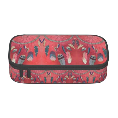 ZHAOUR Federmäppchen mit Flagge der Republik Kroatien, Volldruck-Design, Mehrzweck-Organizer, strapazierfähiges Oxford-Gewebe, mehrere Fächer, Schamanen-Amulett, Einheitsgröße, Schulranzen von ZHAOUR