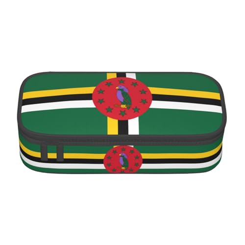 ZHAOUR Federmäppchen mit Flagge der Tschechischen Republik Volldruck Design - Mehrzweck-Organizer - strapazierfähiges Oxford-Gewebe, mehrere Fächer, Flagge des Commonwealth of Dominica, Einheitsgröße ZHAOUR Federmäppchen mit Flagge der Tschechischen Republik Volldruck Design - Mehrzweck-Organizer - strapazierfähiges Oxford-Gewebe, mehrere Fächer, Flagge des Commonwealth of Dominica, Einheitsgröße von ZHAOUR