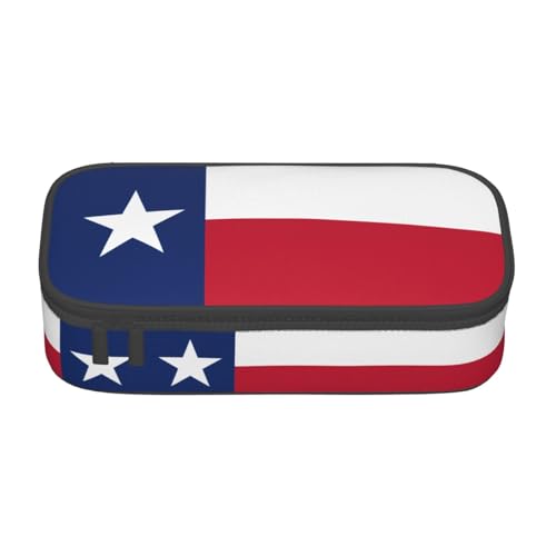 ZHAOUR Federmäppchen mit Flagge der Tschechischen Republik Volldruck Design - Mehrzweck-Organizer - strapazierfähiges Oxford-Gewebe, mehrere Fächer, Flagge von Texas, Einheitsgröße, Schulranzen ZHAOUR Federmäppchen mit Flagge der Tschechischen Republik Volldruck Design - Mehrzweck-Organizer - strapazierfähiges Oxford-Gewebe, mehrere Fächer, Flagge von Texas, Einheitsgröße, Schulranzen von ZHAOUR