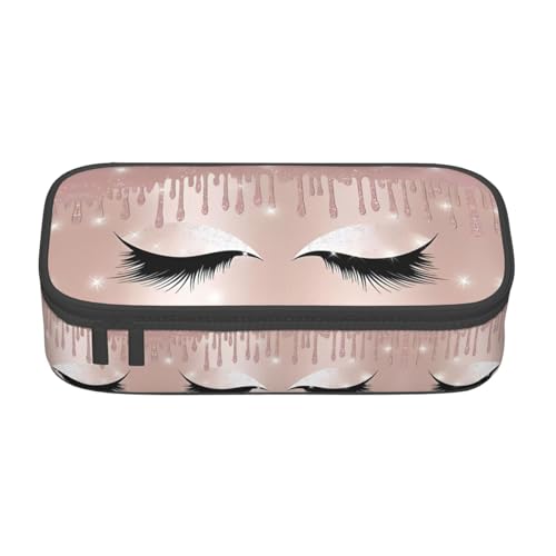 ZHAOUR Federmäppchen mit Galaxy Wolf Volldruck Design - Mehrzweck-Organizer - strapazierfähiges Oxford-Gewebe, mehrere Fächer, Rose Gold Wimpern, Einheitsgröße, Schulranzen ZHAOUR Federmäppchen mit Galaxy Wolf Volldruck Design - Mehrzweck-Organizer - strapazierfähiges Oxford-Gewebe, mehrere Fächer, Rose Gold Wimpern, Einheitsgröße, Schulranzen von ZHAOUR