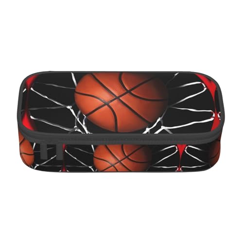 ZHAOUR Federmäppchen mit Kuhmuster, Volldruck-Design, Mehrzweck-Organizer, strapazierfähiges Oxford-Gewebe, mehrere Fächer, Basketball, Einheitsgröße, Schulranzen ZHAOUR Federmäppchen mit Kuhmuster, Volldruck-Design, Mehrzweck-Organizer, strapazierfähiges Oxford-Gewebe, mehrere Fächer, Basketball, Einheitsgröße, Schulranzen von ZHAOUR