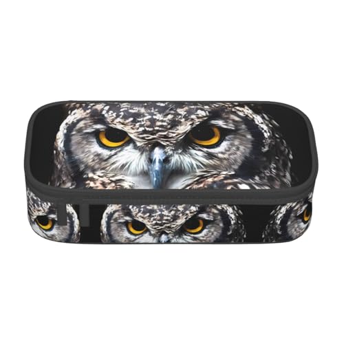 ZHAOUR Federmäppchen mit Kuhmuster, Volldruck-Design, Mehrzweck-Organizer, strapazierfähiges Oxford-Gewebe, mehrere Fächer, gelbäugige Eule, Einheitsgröße, Schulranzen ZHAOUR Federmäppchen mit Kuhmuster, Volldruck-Design, Mehrzweck-Organizer, strapazierfähiges Oxford-Gewebe, mehrere Fächer, gelbäugige Eule, Einheitsgröße, Schulranzen von ZHAOUR