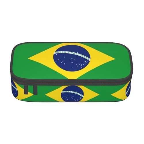 ZHAOUR Federmäppchen mit Pferd- und Rosen-Volldruck-Design, Mehrzweck-Organizer, strapazierfähiges Oxford-Gewebe, mehrere Fächer, Brasilianische Flagge, Einheitsgröße, Schulranzen ZHAOUR Federmäppchen mit Pferd- und Rosen-Volldruck-Design, Mehrzweck-Organizer, strapazierfähiges Oxford-Gewebe, mehrere Fächer, Brasilianische Flagge, Einheitsgröße, Schulranzen von ZHAOUR