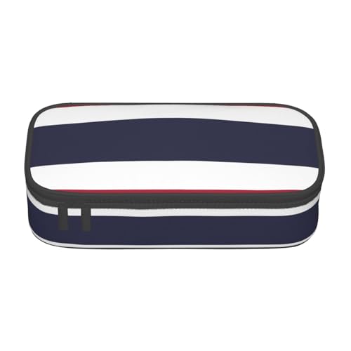 ZHAOUR Federmäppchen mit Strandstein-Volldruck-Design, Mehrzweck-Organizer, strapazierfähiges Oxford-Gewebe, mehrere Fächer, Flagge Thailands, Einheitsgröße, Schulranzen von ZHAOUR
