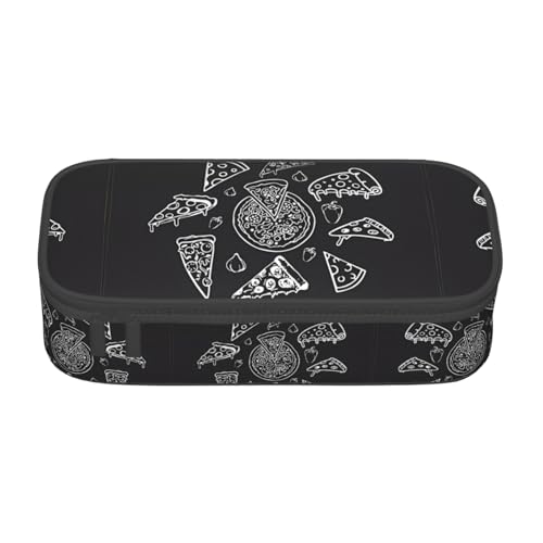 ZHAOUR Federmäppchen mit a7ee6b7db5860ad7fb56e2b36a60a39 (1) Volldruck-Design – Mehrzweck-Organizer – strapazierfähiges Oxford-Gewebe, mehrere Fächer, Pizza-Konstellation (1), Einheitsgröße von ZHAOUR