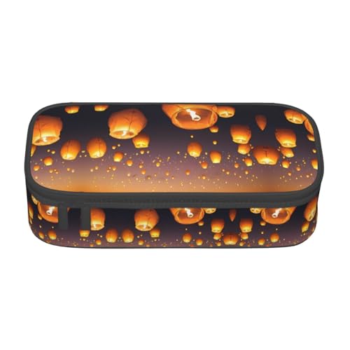 ZHAOUR Federmäppchen mit farbigem Gemälde, Volldruck-Design, Mehrzweck-Organizer, strapazierfähiges Oxford-Gewebe, mehrere Fächer, Chinesische fliegende Laternen, Einheitsgröße, Schulranzen ZHAOUR Federmäppchen mit farbigem Gemälde, Volldruck-Design, Mehrzweck-Organizer, strapazierfähiges Oxford-Gewebe, mehrere Fächer, Chinesische fliegende Laternen, Einheitsgröße, Schulranzen von ZHAOUR