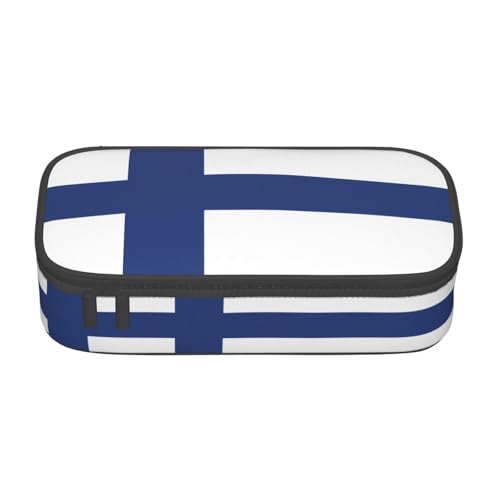 ZHAOUR Federmäppchen mit finnischer Flagge, Volldruck-Design, Mehrzweck-Organizer, strapazierfähiges Oxford-Gewebe, mehrere Fächer, Finnische Flagge, Einheitsgröße, Schulranzen ZHAOUR Federmäppchen mit finnischer Flagge, Volldruck-Design, Mehrzweck-Organizer, strapazierfähiges Oxford-Gewebe, mehrere Fächer, Finnische Flagge, Einheitsgröße, Schulranzen von ZHAOUR