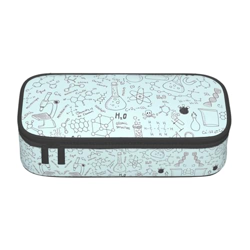 ZHAOUR Federmäppchen mit rotem süßem Schweinchen-Volldruck-Design, Mehrzweck-Organizer, strapazierfähiges Oxford-Gewebe, mehrere Fächer, Chemie-Druck., Einheitsgröße, Schulranzen von ZHAOUR