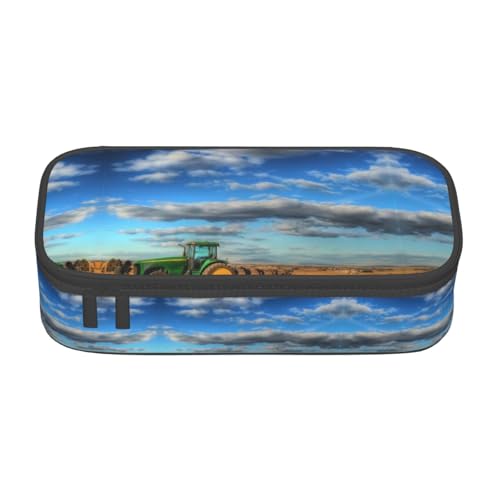 ZHAOUR Federmäppchen mit rotem süßem Schweinchen-Volldruck-Design, Mehrzweck-Organizer, strapazierfähiges Oxford-Gewebe, mehrere Fächer, Fantasy Farm Traktor, Einheitsgröße, Schulranzen ZHAOUR Federmäppchen mit rotem süßem Schweinchen-Volldruck-Design, Mehrzweck-Organizer, strapazierfähiges Oxford-Gewebe, mehrere Fächer, Fantasy Farm Traktor, Einheitsgröße, Schulranzen von ZHAOUR