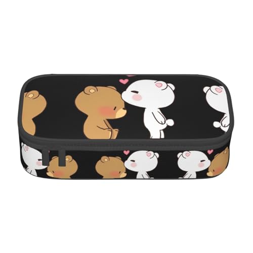 ZHAOUR Federmäppchen mit rotem süßem Schweinchen-Volldruck-Design, Mehrzweck-Organizer, strapazierfähiges Oxford-Gewebe, mehrere Fächer, White Bear Brown Bear, Einheitsgröße, Schulranzen ZHAOUR Federmäppchen mit rotem süßem Schweinchen-Volldruck-Design, Mehrzweck-Organizer, strapazierfähiges Oxford-Gewebe, mehrere Fächer, White Bear Brown Bear, Einheitsgröße, Schulranzen von ZHAOUR