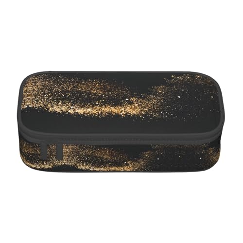 ZHAOUR Federmäppchen mit roter Ziegelmauer-Textur, Volldruck-Design, Mehrzweck-Organizer, strapazierfähiges Oxford-Gewebe, mehrere Fächer, Gold, Schwarz, Sand, Einheitsgröße, Schulranzen von ZHAOUR