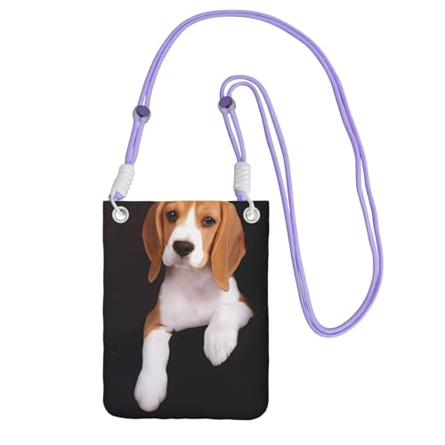 ZHAOUR Schwarze Universal-Crossbody-Tasche – leichte, ovely Haustier-Hunde-Geldbörse, Beagle-Druck, perfekt zum Einkaufen und für Outdoor-Aktivitäten, violett, Einheitsgröße ZHAOUR Schwarze Universal-Crossbody-Tasche – leichte, ovely Haustier-Hunde-Geldbörse, Beagle-Druck, perfekt zum Einkaufen und für Outdoor-Aktivitäten, violett, Einheitsgröße von ZHAOUR