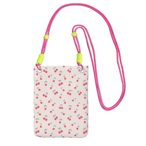 ZHAOUR Schwarze Universal-Crossbody-Tasche – leichte, schöne rote Kirsche bedruckt, perfekt zum Einkaufen und für Outdoor-Aktivitäten, Fuchusia, Einheitsgröße ZHAOUR Schwarze Universal-Crossbody-Tasche – leichte, schöne rote Kirsche bedruckt, perfekt zum Einkaufen und für Outdoor-Aktivitäten, Fuchusia, Einheitsgröße von ZHAOUR