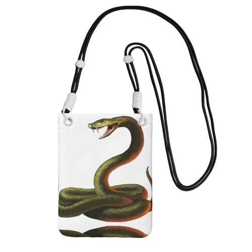 ZHAOUR Schwarze Universal-Crossbody-Tasche – leichte Geldbörse mit Schlangenmuster, perfekt zum Einkaufen und für Outdoor-Aktivitäten, Schwarz , Einheitsgröße ZHAOUR Schwarze Universal-Crossbody-Tasche – leichte Geldbörse mit Schlangenmuster, perfekt zum Einkaufen und für Outdoor-Aktivitäten, Schwarz , Einheitsgröße von ZHAOUR