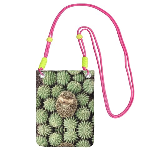 ZHAOUR Schwarze Universal-Crossbody-Tasche – leichte Igel-Kaktus-Geldbörse, perfekt zum Einkaufen und für Outdoor-Aktivitäten, Fuchusia, Einheitsgröße ZHAOUR Schwarze Universal-Crossbody-Tasche – leichte Igel-Kaktus-Geldbörse, perfekt zum Einkaufen und für Outdoor-Aktivitäten, Fuchusia, Einheitsgröße von ZHAOUR