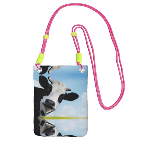 ZHAOUR Schwarze Universal-Crossbody-Tasche – leichte Kuhmuster-Geldbörse, perfekt zum Einkaufen und für Outdoor-Aktivitäten, Fuchusia, Einheitsgröße ZHAOUR Schwarze Universal-Crossbody-Tasche – leichte Kuhmuster-Geldbörse, perfekt zum Einkaufen und für Outdoor-Aktivitäten, Fuchusia, Einheitsgröße von ZHAOUR