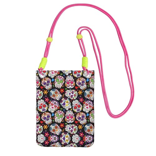 ZHAOUR Schwarze Universal-Crossbody-Tasche – leichte Totenkopf-Geldbörse, perfekt zum Einkaufen und für Outdoor-Aktivitäten, Fuchusia, Einheitsgröße ZHAOUR Schwarze Universal-Crossbody-Tasche – leichte Totenkopf-Geldbörse, perfekt zum Einkaufen und für Outdoor-Aktivitäten, Fuchusia, Einheitsgröße von ZHAOUR