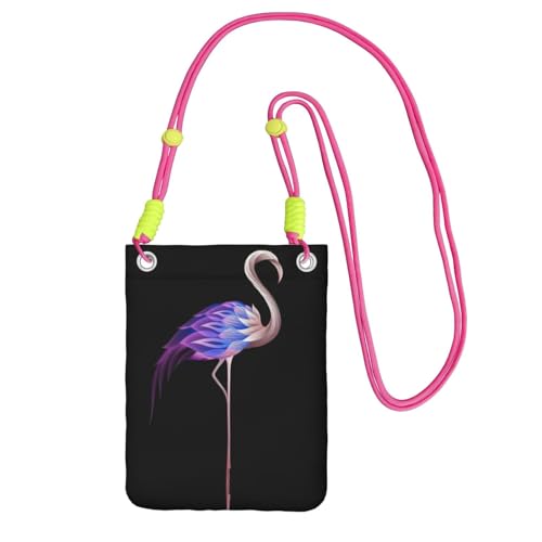 ZHAOUR Schwarze Universal-Crossbody-Tasche – leichte abstrakte Flamingo-Druck-Geldbörse, perfekt zum Einkaufen und für Outdoor-Aktivitäten, Fuchusia, Einheitsgröße ZHAOUR Schwarze Universal-Crossbody-Tasche – leichte abstrakte Flamingo-Druck-Geldbörse, perfekt zum Einkaufen und für Outdoor-Aktivitäten, Fuchusia, Einheitsgröße von ZHAOUR