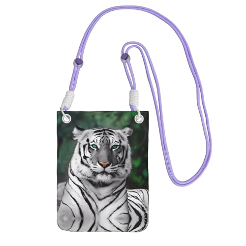 ZHAOUR Schwarze Universal-Crossbody-Telefontasche – leichte, niedliche Leopardenmuster, perfekt zum Einkaufen und für Outdoor-Aktivitäten, violett, Einheitsgröße ZHAOUR Schwarze Universal-Crossbody-Telefontasche – leichte, niedliche Leopardenmuster, perfekt zum Einkaufen und für Outdoor-Aktivitäten, violett, Einheitsgröße von ZHAOUR