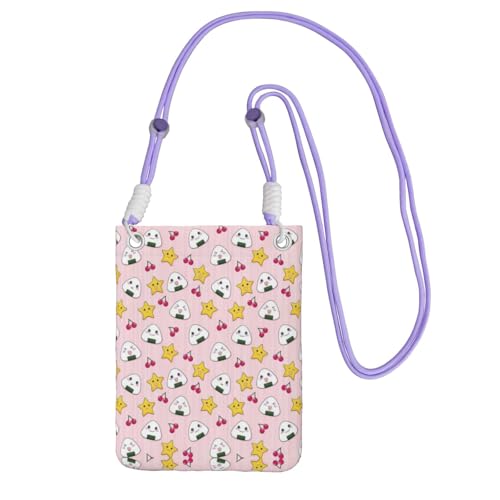 ZHAOUR Schwarze Universal-Crossbody-Telefontasche – leichte, schöne Reisball-Druck, perfekt zum Einkaufen und für Outdoor-Aktivitäten, violett, Einheitsgröße ZHAOUR Schwarze Universal-Crossbody-Telefontasche – leichte, schöne Reisball-Druck, perfekt zum Einkaufen und für Outdoor-Aktivitäten, violett, Einheitsgröße von ZHAOUR