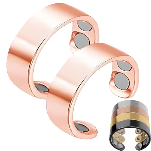 ZHAOZHI Sömni Ring, Sömni Ring Damen Wechseljahre, Magnet Ringe Damen Wechseljahre Original (2, Rosé) von ZHAOZHI