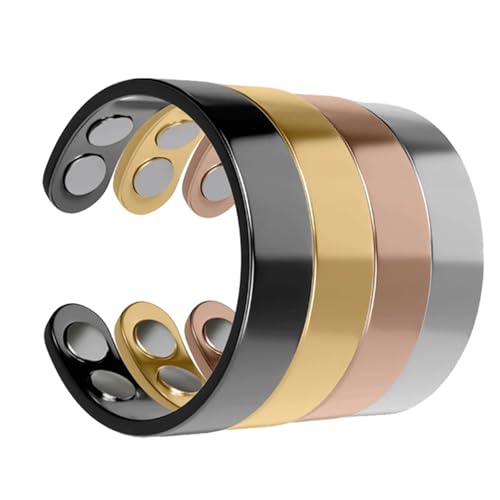 ZHAOZHI Sömni Ring, Sömni Ring Damen Wechseljahre, Magnet Ringe Damen Wechseljahre Original (4, MIX) von ZHAOZHI