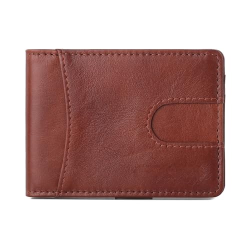 ZHCHAO Multi-Slot First Layer Holding Bag Card Bag Multi-Function Wallet Herren Retro Short, Rosso, 11.5-7.5CM ZHCHAO Multi-Slot First Layer Holding Bag Card Bag Multi-Function Wallet Herren Retro Short, Rosso, 11.5-7.5CM von ZHCHAO