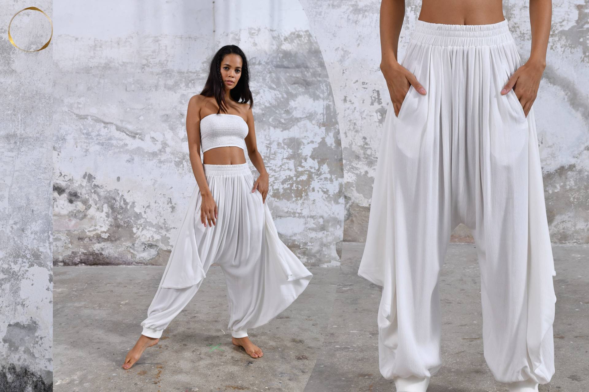 Kleidung Für Frauen Salwar Hose Kriegerin Nachhaltig Bio-Baumwolle Boho Burningman Festival Burner Outfit Göttin von ZHENABIAShop