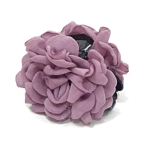 Haarklammer mit französischer Rose, Haarschmuck für Damen, Hochzeit, Party, rutschfeste Haarnadeln, große Haarklammer für Damen, dickes Haar, Haarklammer für dickes Haar, rutschfestes Haar von ZHENBYR