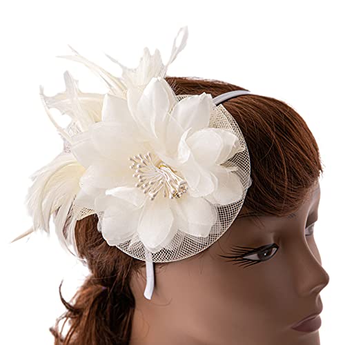 Kopfbedeckung Mit Blumen Stirnband Rose Für Weihnachten Neujahr Brautparty 20er Jahre Zylinder All Match Für Braut Hochzeit Pillbox Für Frauen Vintage Mit Schleier von ZHENBYR